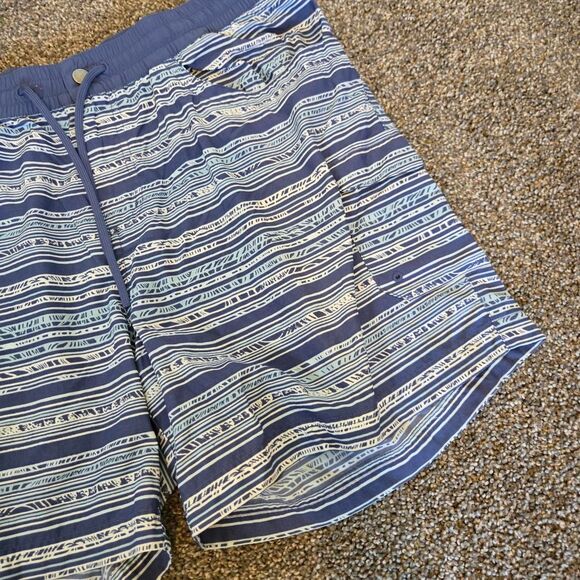 Men's Columbia Blue Stripe Relax Fit Water Swim Suit Trunk Shorts XL - Picture 3 of 6
